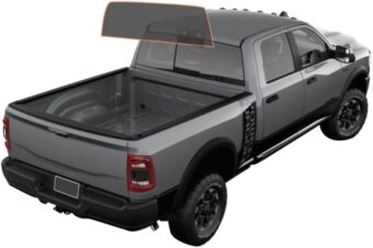 MotoShield Pro Premium Professional 2Mil Carbon Window Tint Film for 2009-2021 Dodge Ram 2500 Crew Cab — (Rear Windshield 5%)