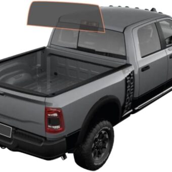 MotoShield Pro Premium Professional 2Mil Carbon Window Tint Film for 2009-2021 Dodge Ram 2500 Crew Cab — (Rear Windshield 5%)