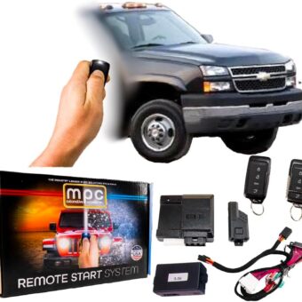 MPC Semi-Plug & Play (2) 4-Button Remote Start Keyless Entry for 2003-2006 Chevrolet Silverado 1500/2500/3500 - with T-Harness