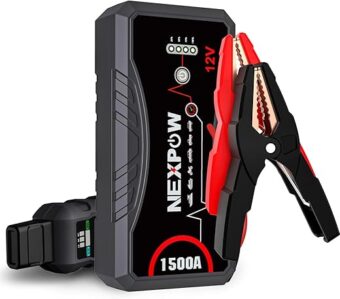 NEXPOW Car Jump Starter,Car Battery Jump Starter Pack 1500A Peak Q10S for Up to 7.0L Gas and 5.5L Diesel Engine12V Auto Battery Booster,Jumper Cables,Portable Lithium Jump Box...