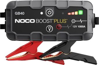 NOCO Boost Plus GB40 1000A UltraSafe Car Battery Jump Starter, 12V Battery Pack, Battery Booster, Jump Box, Portable Charger and Jumper Cables for 6.0L Gasoline and 3.0L Diesel...