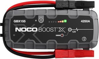 NOCO Boost X GBX155 4250A 12V UltraSafe Portable Lithium Jump Starter, Car Battery Booster Pack, USB-C Powerbank Charger, and Jumper Cables for up to 10.0-Liter Gas and...