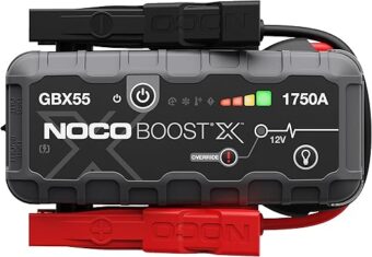 NOCO Boost X GBX55 1750A 12V UltraSafe Portable Lithium Jump Starter, Car Battery Booster Pack, USB-C Powerbank Charger, and Jumper Cables for up to 7.5-Liter Gas and 5.0-Liter...