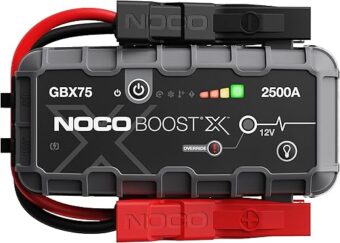 NOCO Boost X GBX75 2500A 12V UltraSafe Portable Lithium Jump Starter, Car Battery Booster Pack, USB-C Powerbank Charger, and Jumper Cables for up to 8.5-Liter Gas and 6.5-Liter...