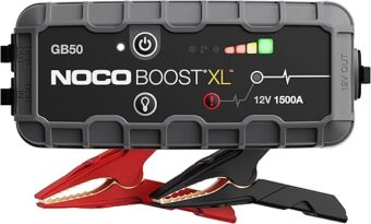 NOCO Boost XL GB50 1500 Amp 12-Volt UltraSafe Lithium Jump Starter Box, Car Battery Booster Pack, Portable Power Bank Charger, and Jumper Cables for up to 7-Liter Gasoline and...