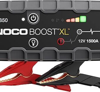 NOCO Boost XL GB50 1500 Amp 12-Volt UltraSafe Lithium Jump Starter Box, Car Battery Booster Pack, Portable Power Bank Charger, and Jumper Cables for up to 7-Liter Gasoline and...