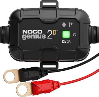 NOCO GENIUS2D, 2A Direct-Mount Onboard Car Battery Charger, 12V Automotive Charger, Battery Maintainer, Trickle Charger, Float Charger and Desulfator for Marine, ATV, Truck and...