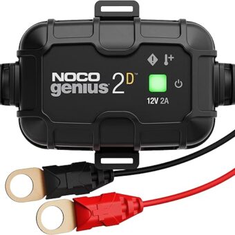 NOCO GENIUS2D, 2A Direct-Mount Onboard Car Battery Charger, 12V Automotive Charger, Battery Maintainer, Trickle Charger, Float Charger and Desulfator for Marine, ATV, Truck and...