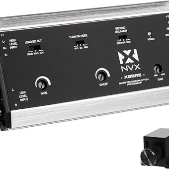 NVX XBBR2 X-Series 2-Channel Bass Restoration Processor and Line Output Converter with Impedance Matching and Remote Level Control