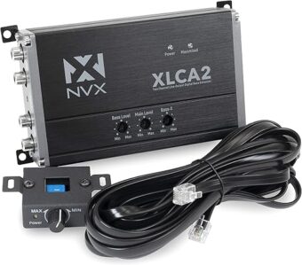 NVX XLCA2 X-Series 2-Channel Line Out Converter Digital Bass Enhancer with xBOOST and Remote Level Control