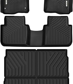 OEDRO Floor Mats & Cargo Liner Fit for Honda CRV Hybrid 2025 2024 2023, TPE All Weather Custom Fit CRV Hybrid Floor Liners and Cargo Mat 4PCS Accessories