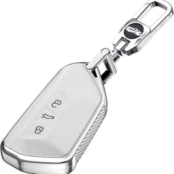 ontto Smart Remote Car Key Case Fit for VW ID.3 ID.4 ID.6 Golf 8 GTI MK2,Brilliance PVC Key Fob Cover Fit for Seat Leon MK4 Tarraco Ateca,Anti-Scratched Key Shell Fit for Skoda...