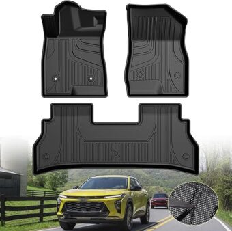 Original 2024 2025 Trax Floor Mats for Chevrolet/Chevy Trax LS/1RS/LT/2RS/ACTIV Models - TTX LIGHTING Floor Liners Custom Fit 2024 2025 Chevy Trax 1st and 2rd Row Car Mats...