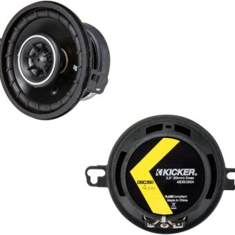 Pair Kicker 43DSC3504 DSC350 80 Watt 3.5" 3 1/2" 2-Way Car Stereo Speakers DS350