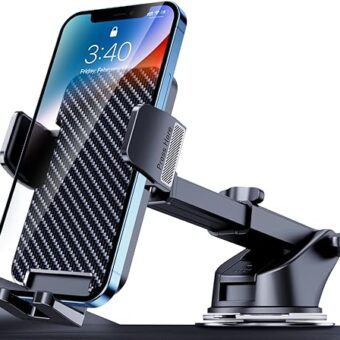 Phone Mount for Car Phone Holder Mount Cell Phone Holder Car Universal Phone Stand for Car Dashboard Windshield Cell Phone Automobile Cradles Fit iPhone Android