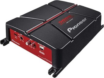 Pioneer GM-A3702 2-Channel Bridgeable Amplifier ,Black/red