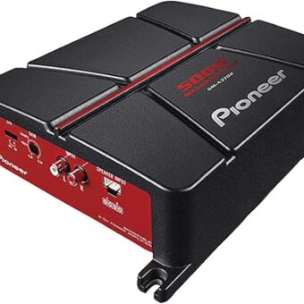 Pioneer GM-A3702 2-Channel Bridgeable Amplifier ,Black/red