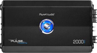 Planet Audio PL2000.1M Monoblock Car Amplifier - 2000 Watts, 2/4 Ohm Stable, Class A/B, Mosfet Power Supply, Great for Subwoofers