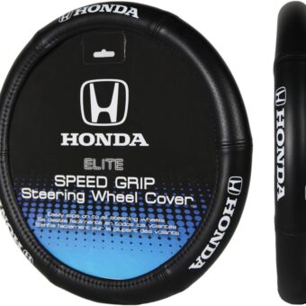 Plasticolor 006732I01 Elite Series Speed Grip 'Honda' Steering Wheel Cover , black