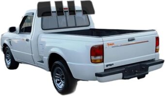 Precut Windows Tint Film Rear Windshield Cars Sun Blocking Protection Privacy Anti Shatter Glass 2 Ply Computer Cut Any Tint Shade for Ford Ranger Standard 1993-1997