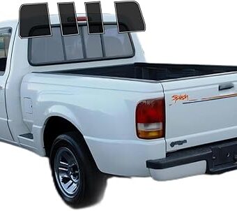 Precut Windows Tint Film Rear Windshield Cars Sun Blocking Protection Privacy Anti Shatter Glass 2 Ply Computer Cut Any Tint Shade for Ford Ranger Standard 1993-1997