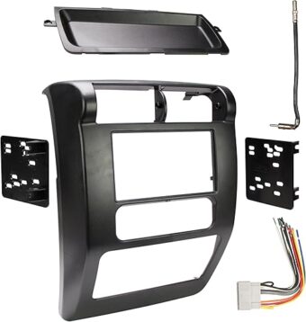 Proscenium PRO-TJRIK1 All-in-One Radio Installation Kit for Jeep Wrangler TJ Models, Easy Installation Kit includes Wiring Harness, Antenna Adapter, and Scratch Resistant Radio...