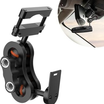 Radar Detector Mount, Aluminum Rearview Mirror Rod Radar Bracket,for Cobra iRadar ESD SPX RAD 480i 450 380 7800BT Radar Detector