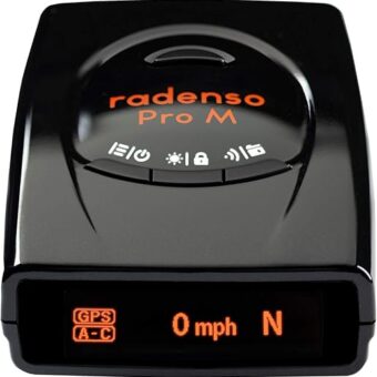 Radenso Pro M Radar Detector with Less False Alerts, Small Size, USA Technical Support, GPS Lockouts