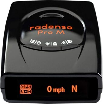 Radenso Pro M Radar Detector with Less False Alerts, Small Size, USA Technical Support, GPS Lockouts