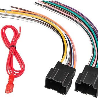 RED WOLF Car Aftermarket Radio Stereo Wiring Harness Adapter Connector Compatible with 2006-2013 Chevy GMC Express Savana Buick