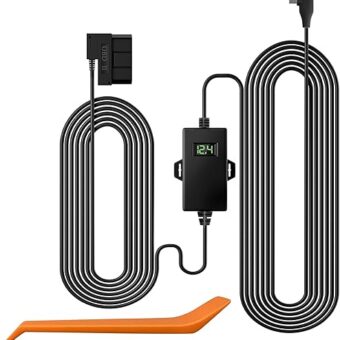 REDTIGER Dash Cam OBD Hardwire Kit Power Cable Type USB C Port,10FT 12V-24V to 5V,for Dash Camera, Low Voltage Protection