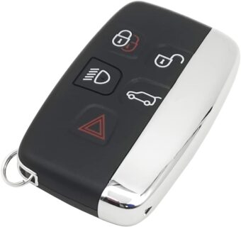 Replacement Key Fob Cover Case fits for Range Rover Evouge Discovery Sport Velar Land Rover LR2 LR4 Jaguar XF XJ XJL XE Keyless Entry Key Fob Shell