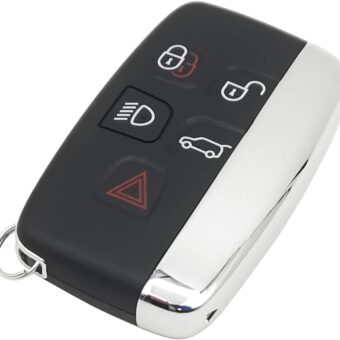 Replacement Key Fob Cover Case fits for Range Rover Evouge Discovery Sport Velar Land Rover LR2 LR4 Jaguar XF XJ XJL XE Keyless Entry Key Fob Shell