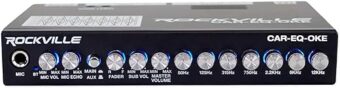 Rockville CAR-EQ-Oke Car Audio 7 Band Equalizer w Bluetooth + Mic Input Karaoke