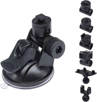 S40 Dash Cam Suction Mount (3rd Gen) with10pcs 360 Rotating Joints Compatible for Rexing, Old Shark, Yi, TOGUARD, Compark, Kingslim, Crosstour and Most Dash Cameras, DVR, GPS