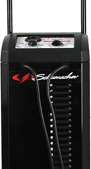 Schumacher Electric SC1446 Manual Timer-Controlled Wheeled Battery Charger and Jump Starter for Car, SUV, Truck, and Boat Batteries, 200 Cranking Amps, 6 Volt, 12 Volt, Black, 1...