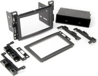 Scosche GM2500B Double DIN or Single DIN with Pocket Radio Installation Dash Kit Compatible with Select 2004-2021 GM Vehicles - Car Stereo Install Kit - See Fit Guide in Images...