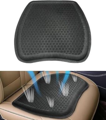 Seat Cover for Car,Ventilation Front Seat Protector Seat Covers Cushion Pad,Ice Silk Silicone Super Breathable,Cool in Summer,Anti-Slip,Universal Front Seat Covers Fit for Most...