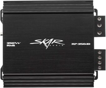 Skar Audio RP-350.1D Monoblock Class D MOSFET Amplifier with Remote Subwoofer Level Control, 350W