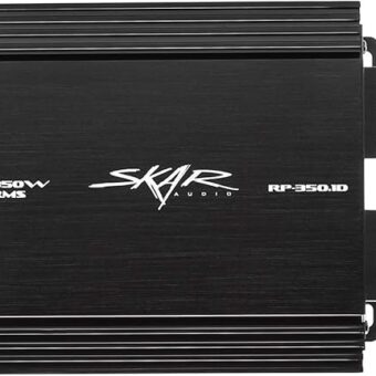 Skar Audio RP-350.1D Monoblock Class D MOSFET Amplifier with Remote Subwoofer Level Control, 350W