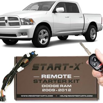 Start-X Plug N Play Remote Starter Kit for Dodge Ram Pickup Truck 2009-2012 / Key Start