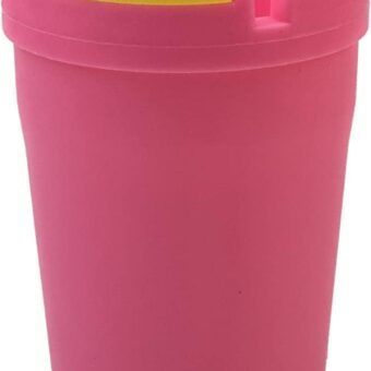 Stub Out Glow in The Dark Car Cup Holder Style Self-Extinguishing Butt Bucket Ashtray (Pink, Regular)