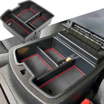 TACORBO Center Console Organizer Tray for 07-2014 GMC Sierra 2500 3500 Yukon XL Silverado 2500 3500 Suburban 1500 Tahoe / 07-13 GMC Sierra 1500 Chevy Silverado Suburban 2500...