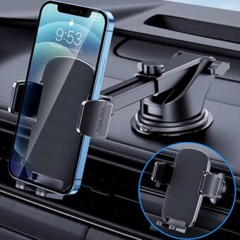 TICILFO Phone Mount for Car Phone Holder [Military-Grade Suction & Stable Clip] Car Phone Holder Mount Windshield Dashboard Air Vent Universal Automobile Mount Fit for All...