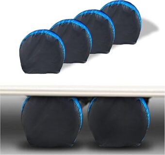 Tire Covers 4 Pack,Waterproof Anti-UV Snow Sun Rain Tire Covers for RV,Truck, SUV, Trailer, Camper.