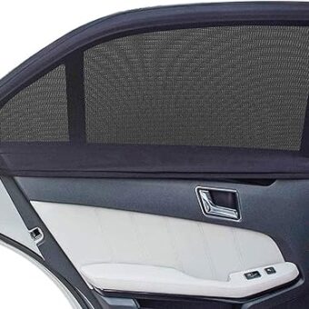 Universal Car Window Shades, Side Window Shade for Car, Breathable Mesh Baby Car Rear Window Sunshades - 2 Pack(Medium 39"x19")