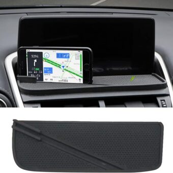 Updated Car Dashboard Phone GPS Navigation Anti-Slip Mat Pads Phone Mount Non-Slide Silicone Rubber Mat Fit for Lexus NX200 NX300 NX300h 2018 2019 2020 2021,black