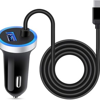 USB C Car Charger, 3.4A Fast Charging Car Adapter+3ft Type C Cable for Samsung Galaxy S24 S23 S22 S21 S20 S10 Note 20 A10E A20 A50 A51 A71 A11,LG Stylo 6/5/4 G7 V60 ThinQ Moto...