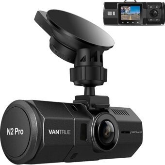 Vantrue N2 Pro Uber Dual Dash Cam Infrared Night Vision, Dual Channel 1080P Front and Inside, 2.5K Single Front Car Accident Dash Camera, 24hr Motion Sensor Parking Mode,...