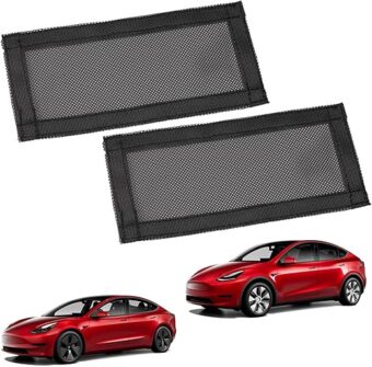 Vent Cover 2023 for Tesla Model Y, Universal Air Vent Cover Compatible with Tesla Model 3 and Model Y 2023 2022 2021 2020 2019, Mesh Rear Floor Backseat Under Seat Grille, Set of 2